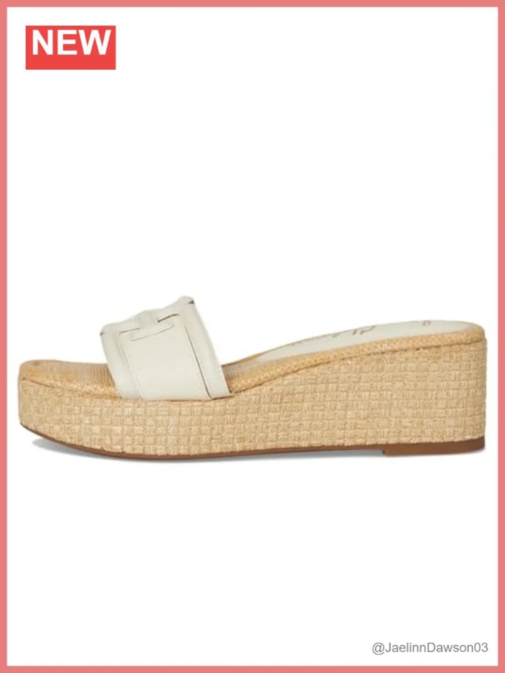 Wedge Sandals Leather Open Toe Slip On Fashion Dress Heels